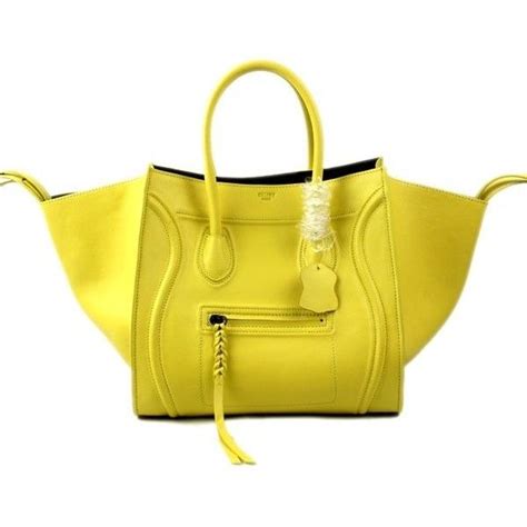 celine yellow lemon phantom bag